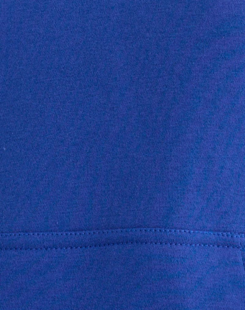 Lingwu Hoodie in Cobalt Blue with Buttermilk Binding