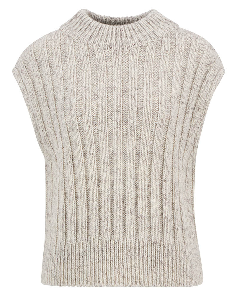 Barbour Anastasia Womens Knitted Vest - Oat