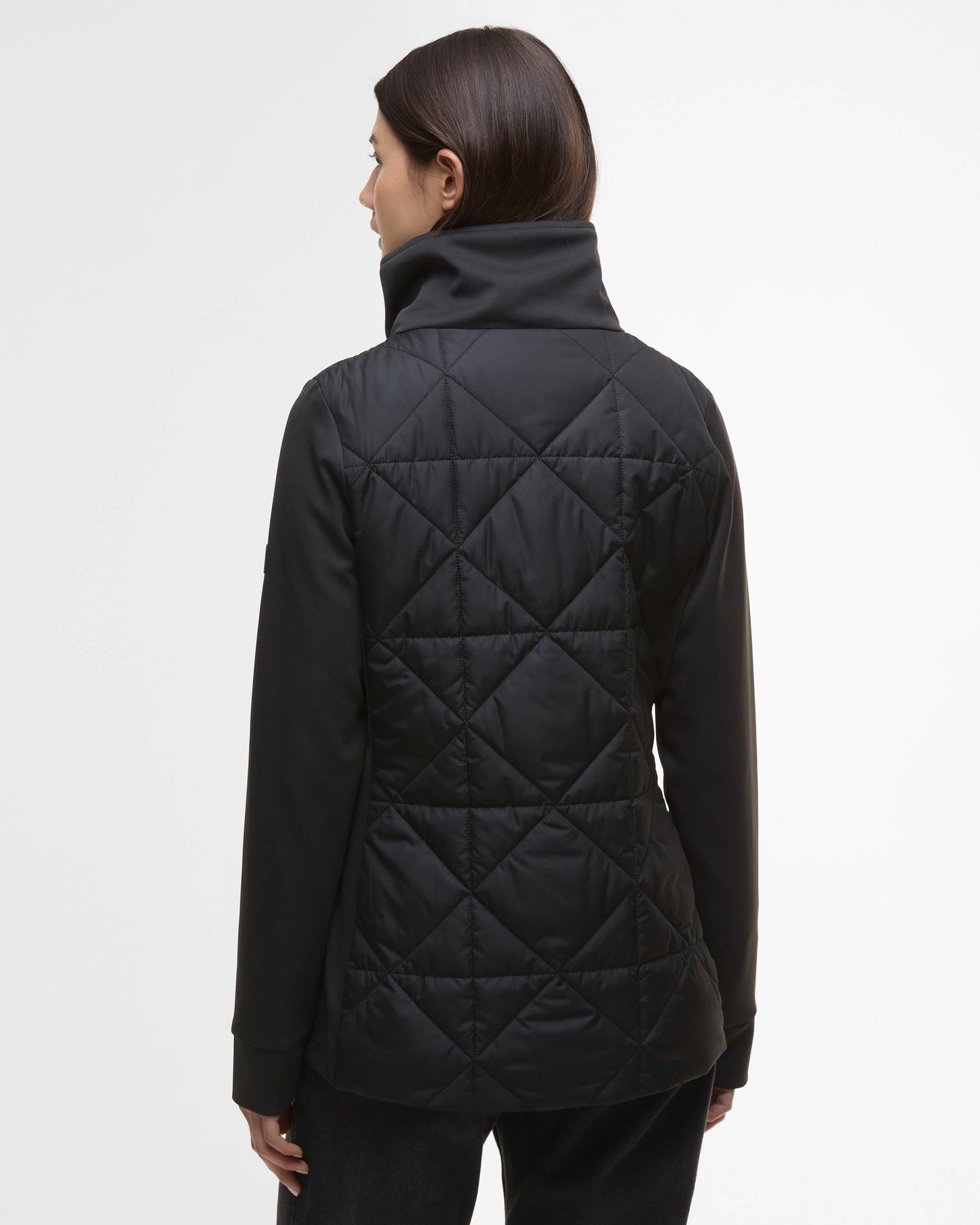 Barbour International Kya Womens Quilted Sweat - Black