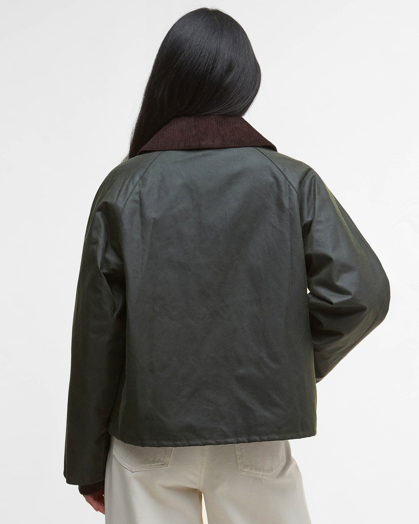 Barbour Arlene Womens Wax Jacket - Fern/Ancient Tartan