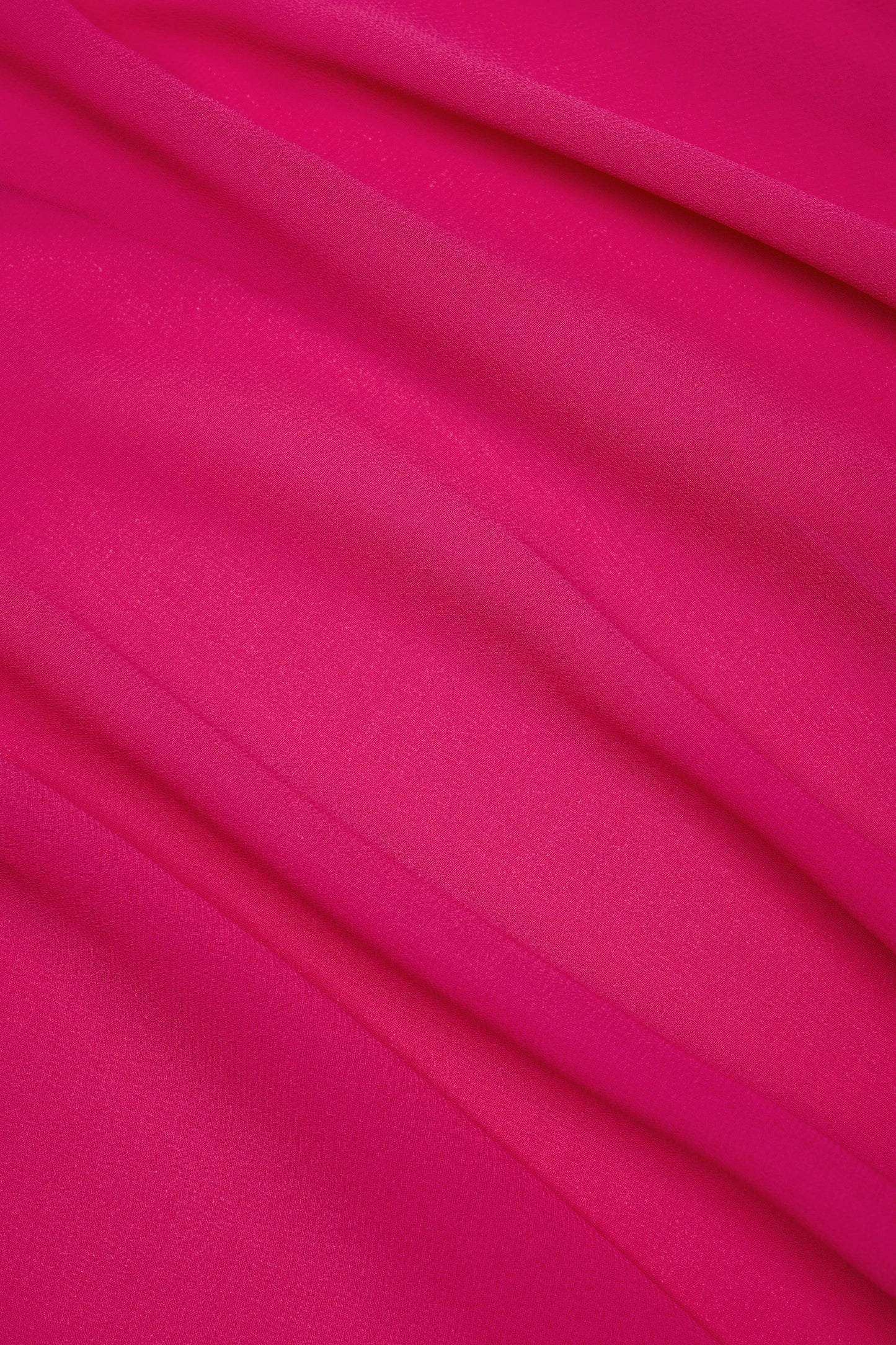 Cowl-Neck Mini Dress in Fuchsia Pink