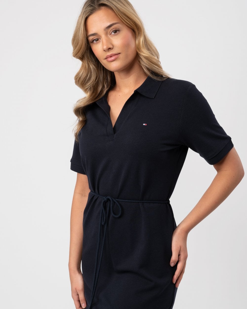 Tommy Hilfiger Open Placket Lyocell Womens Polo Dress
