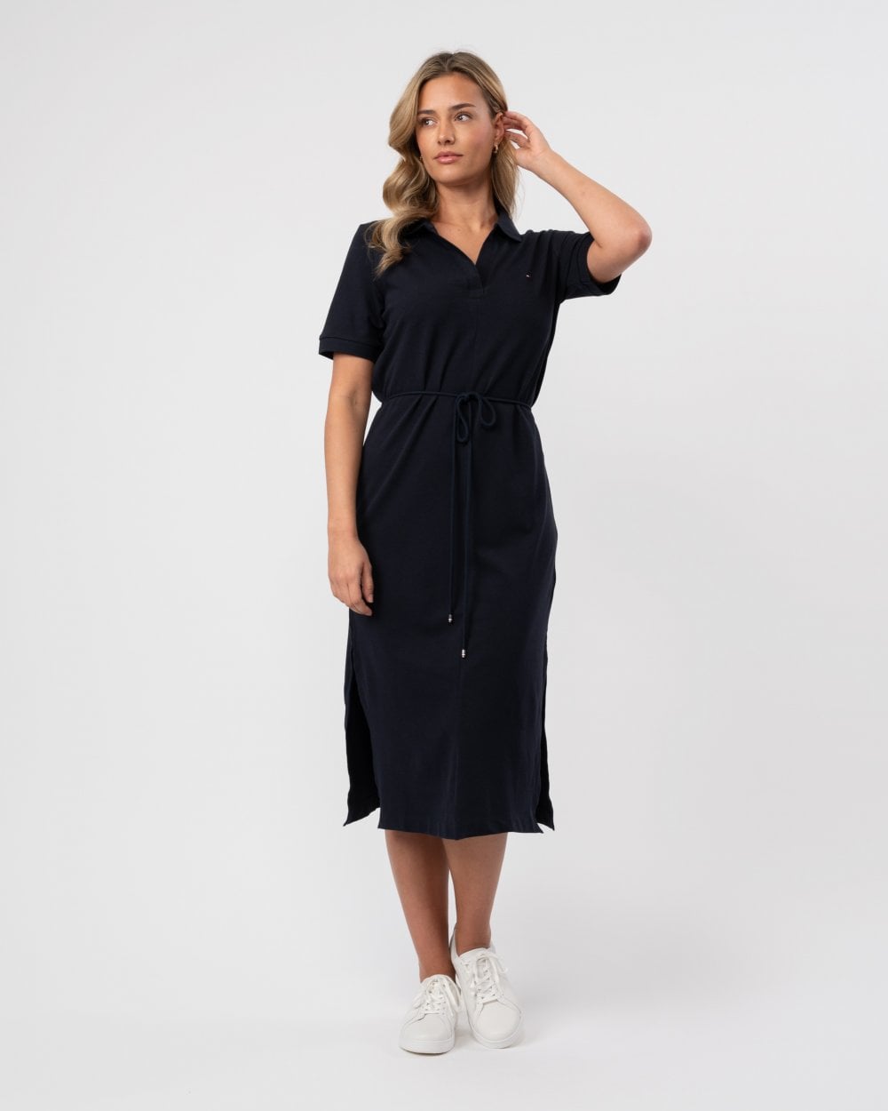 Tommy Hilfiger Open Placket Lyocell Womens Polo Dress