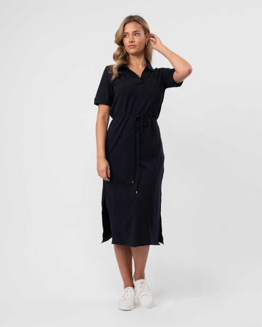 Tommy Hilfiger Open Placket Lyocell Womens Polo Dress