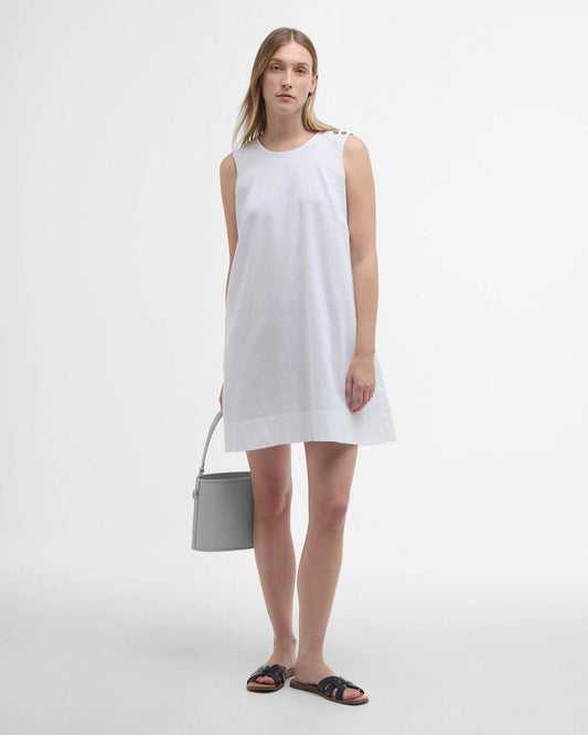 Barbour Lucy Womens Mini Dress - White