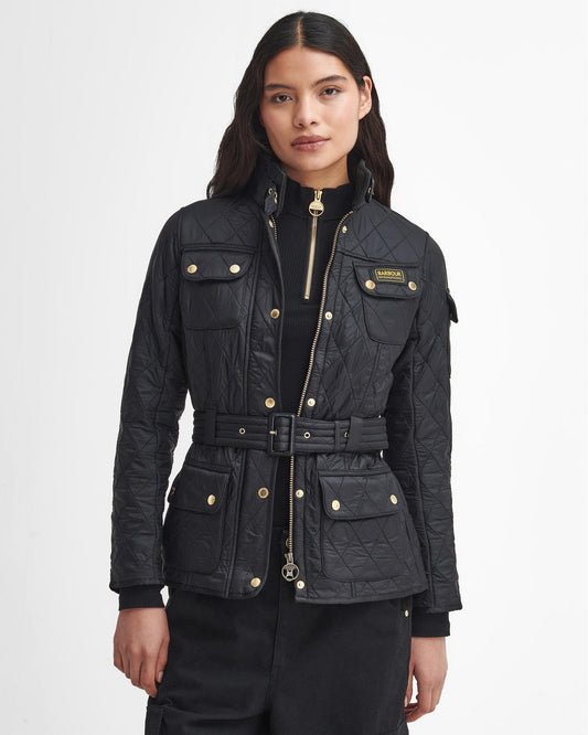 Barbour International Womens Polarquilt Jacket - Black/Black