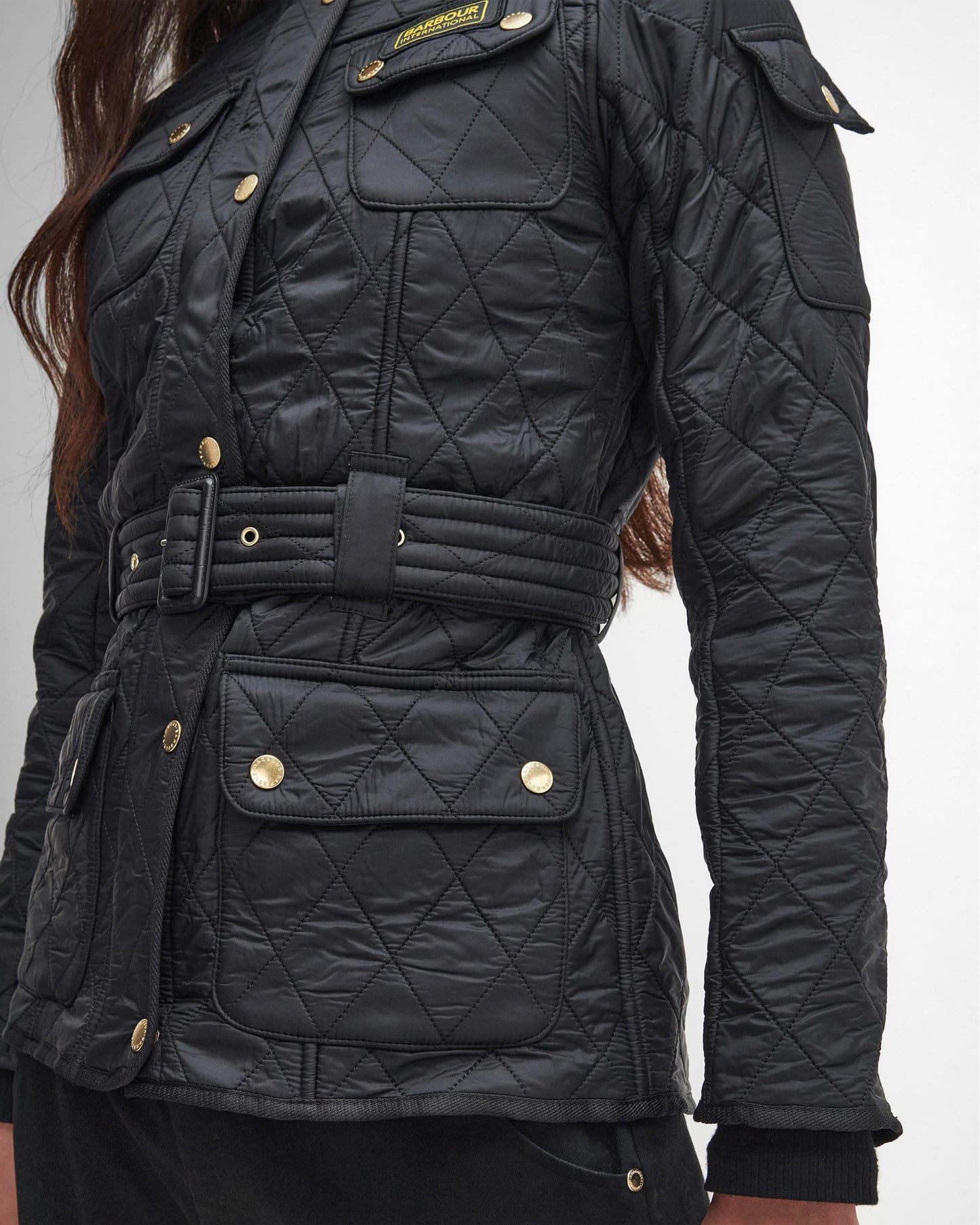 Barbour International Womens Polarquilt Jacket - Black/Black