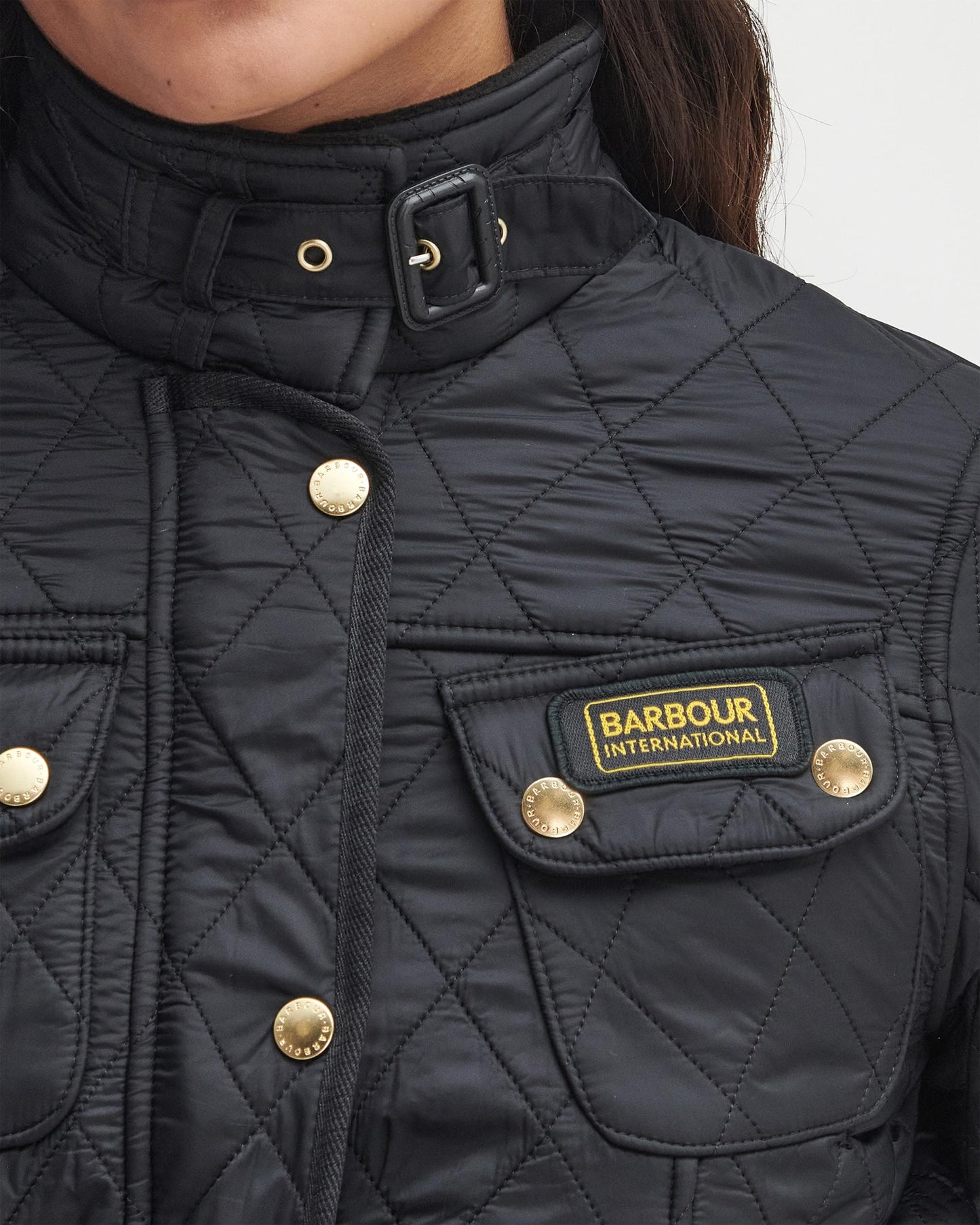 Barbour International Womens Polarquilt Jacket - Black/Black