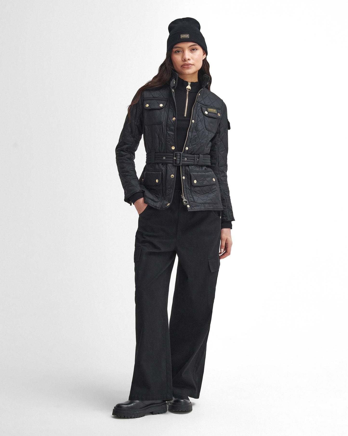 Barbour International Womens Polarquilt Jacket - Black/Black