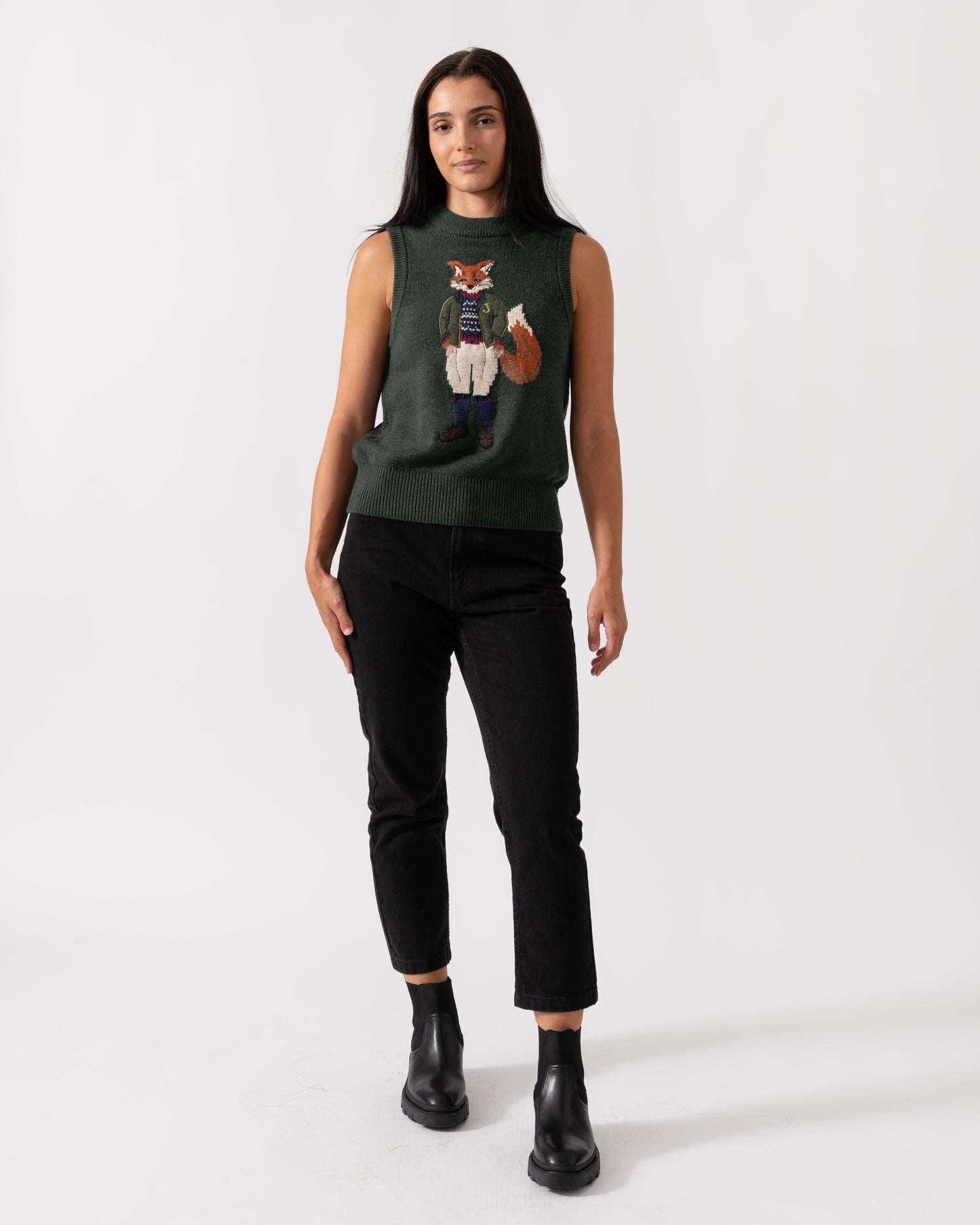 Joules Jonty Womens Tank Top - Green