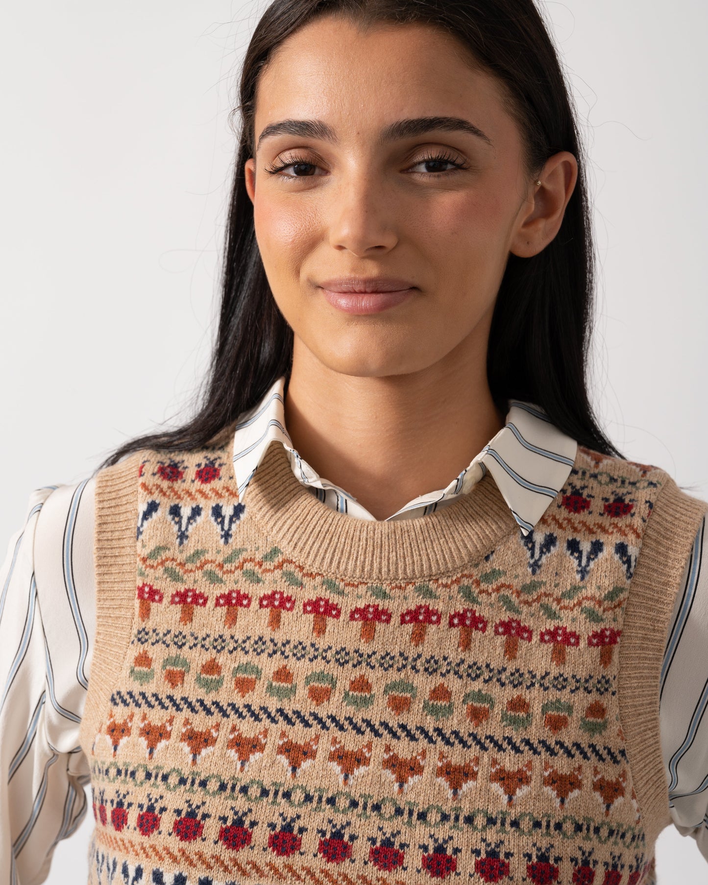 Joules Woodland Womens Tank Top - Oatmeal