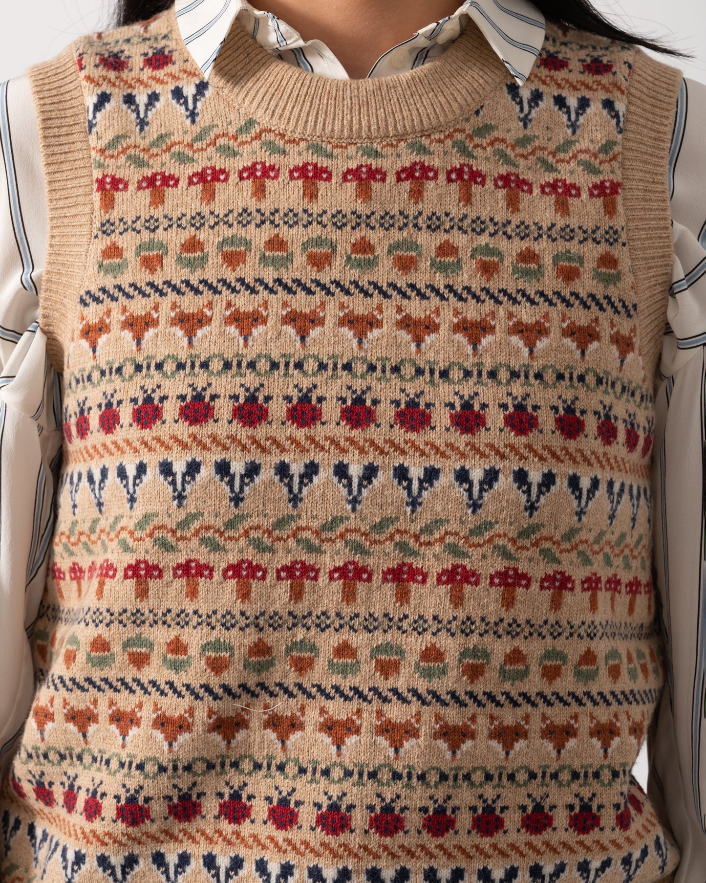 Joules Woodland Womens Tank Top - Oatmeal