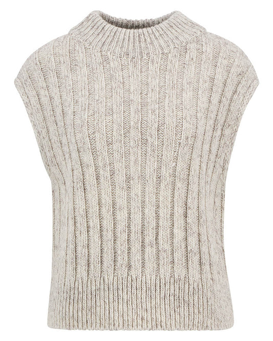 Barbour Anastasia Womens Knitted Vest - Oat