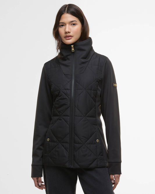 Barbour International Kya Womens Quilted Sweat - Black