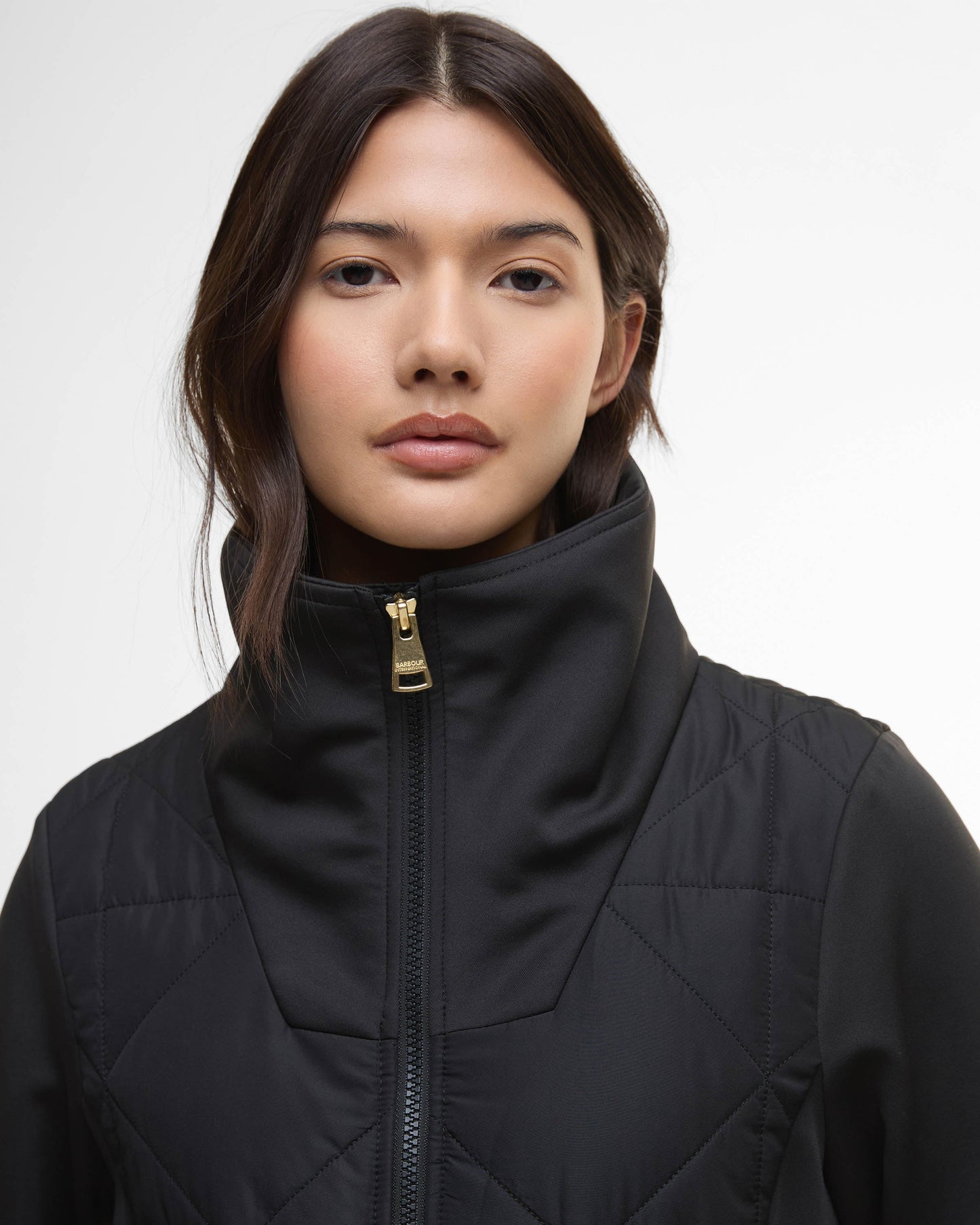 Barbour International Kya Womens Quilted Sweat - Black
