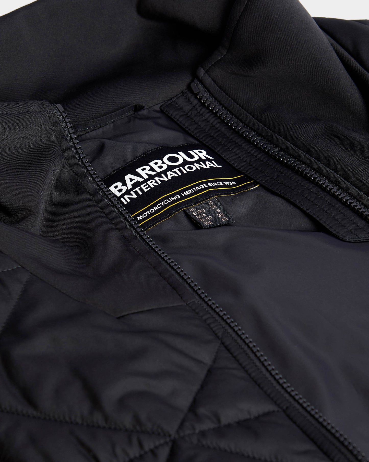 Barbour International Kya Womens Quilted Sweat - Black