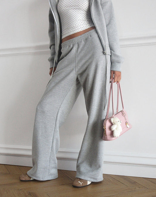 Loose Jogger in Grey Marl