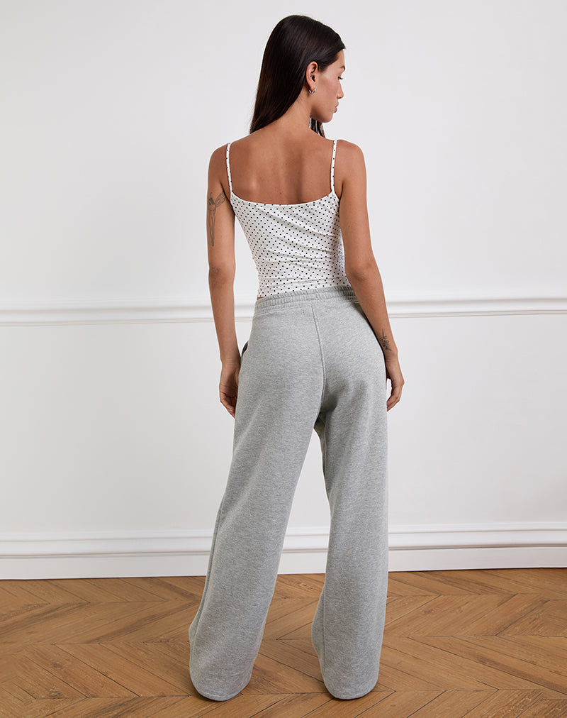 Loose Jogger in Grey Marl