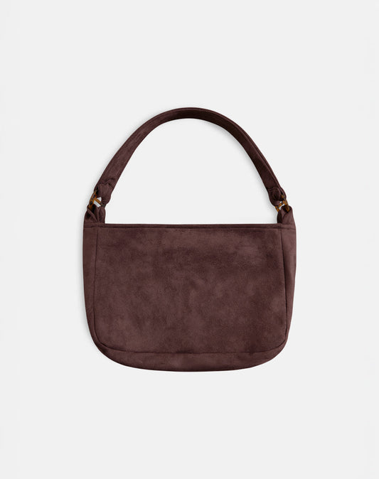 Tetira Bag with Double Tortoise Shell Buckle in Brown