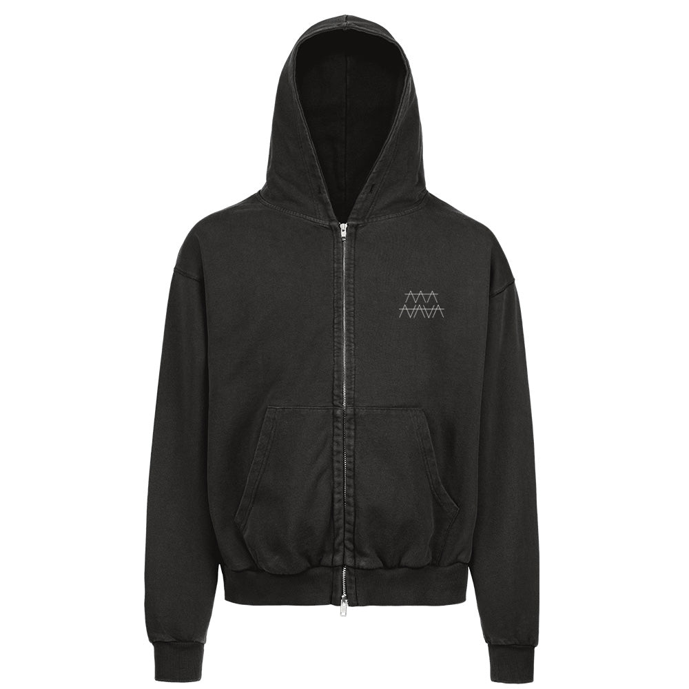 Nature Line Drawing Zip Hoodie