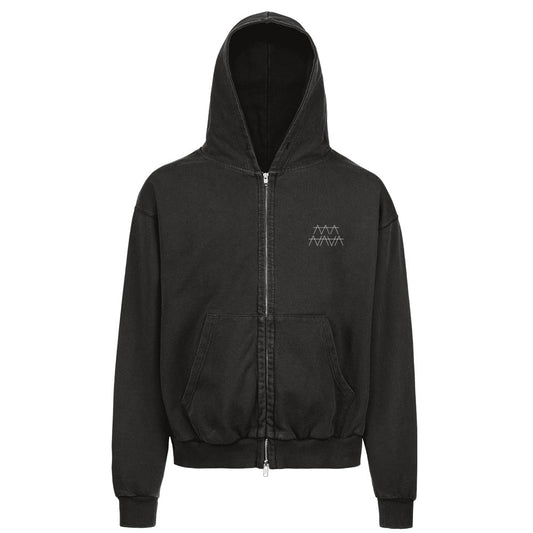 Nature Line Drawing Zip Hoodie